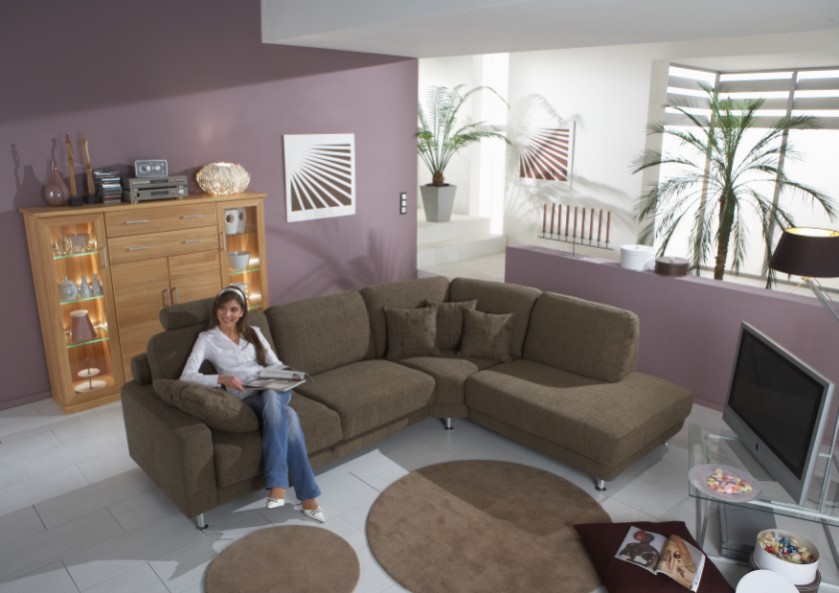 postergarnitur Polar Stoff braun