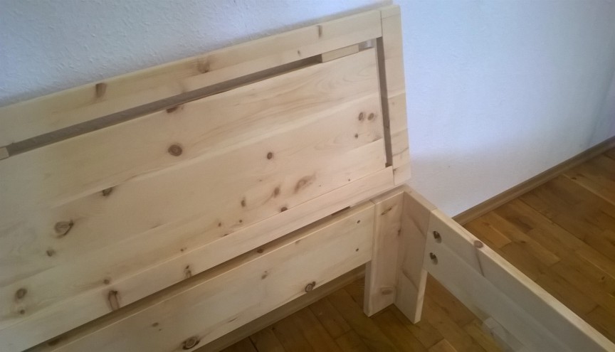 kopfteil natur-zirbenbett